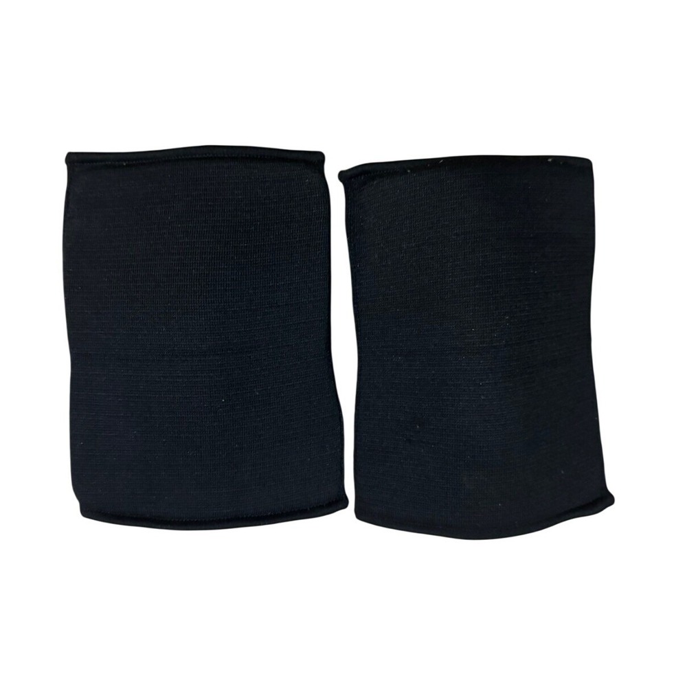 Black Elastic Wrist Brace Support Sleeves Pair Compression